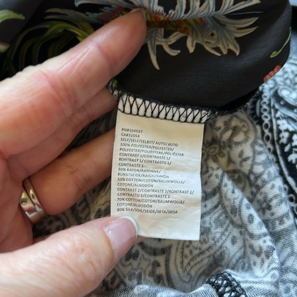 Anthropologie Tiny Lacona Popover Top Floral Boho Colorful Flowy Shirt Sz S - Picture 10 of 13